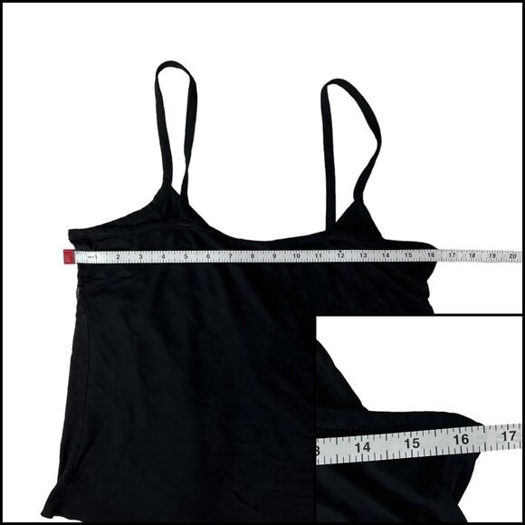 Simply Irresistible Tank Top Blouse  Grosgrain Ribbon Bow Size Large Solid Black - Picture 8 of 11